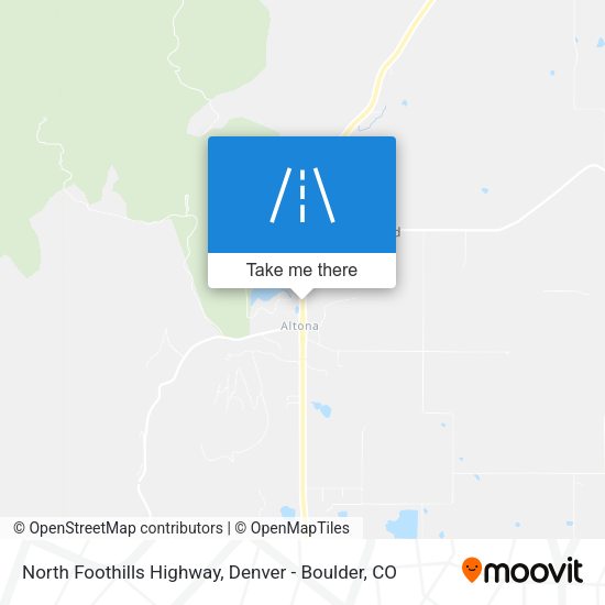 North Foothills Highway map