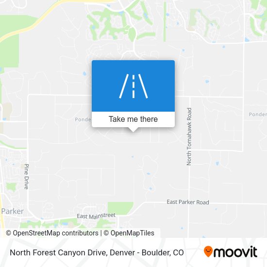 North Forest Canyon Drive map