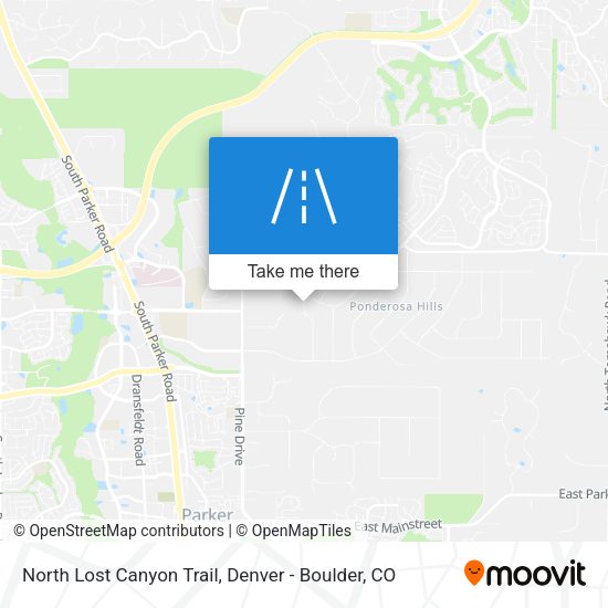 Mapa de North Lost Canyon Trail