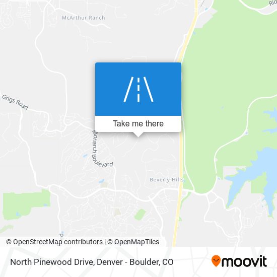 North Pinewood Drive map