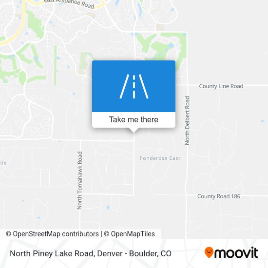 Mapa de North Piney Lake Road
