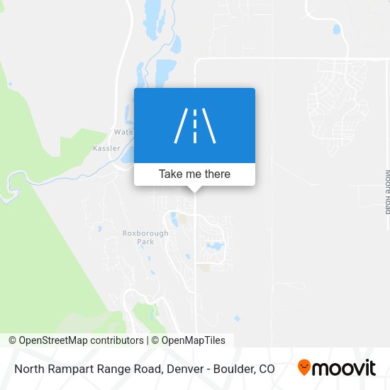 North Rampart Range Road map