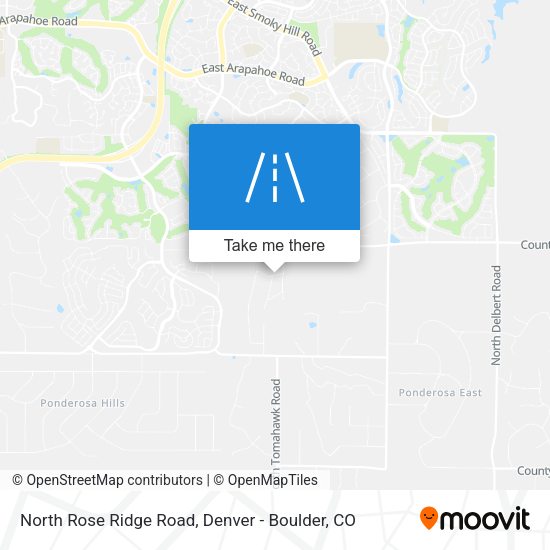 Mapa de North Rose Ridge Road