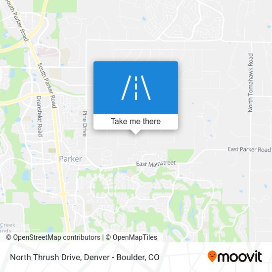 Mapa de North Thrush Drive