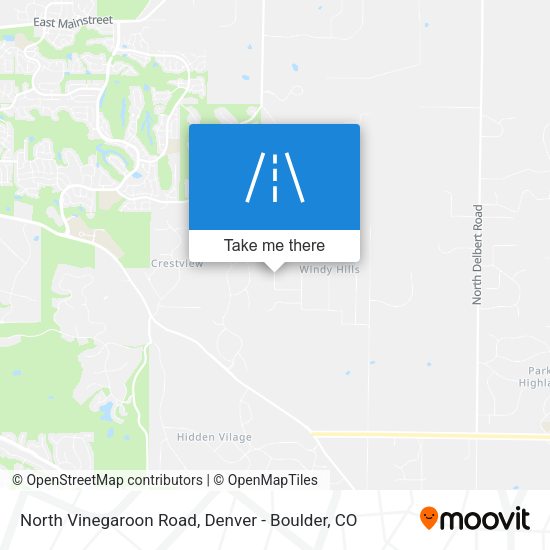 Mapa de North Vinegaroon Road