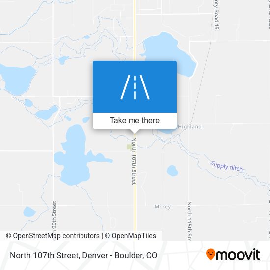 North 107th Street map