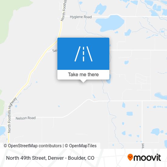 North 49th Street map