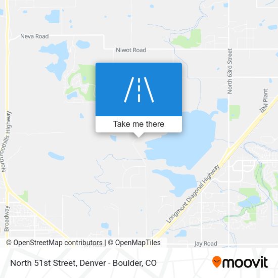 North 51st Street map