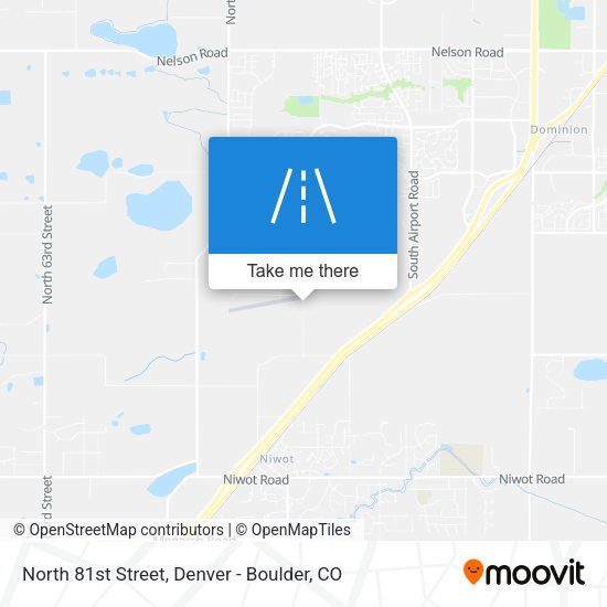 North 81st Street map