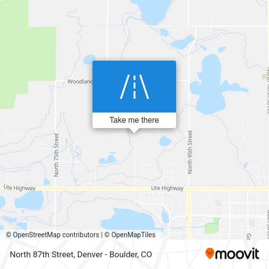 North 87th Street map