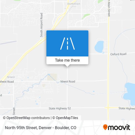 North 95th Street map