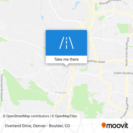 Overland Drive map