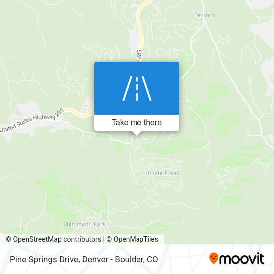 Pine Springs Drive map