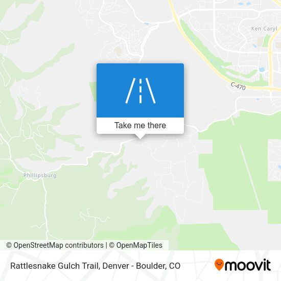 Mapa de Rattlesnake Gulch Trail