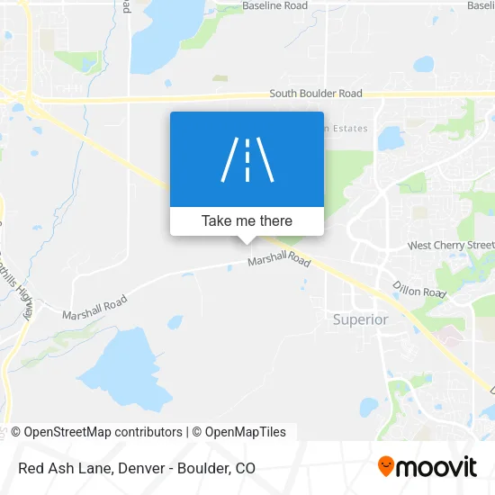 Red Ash Lane map