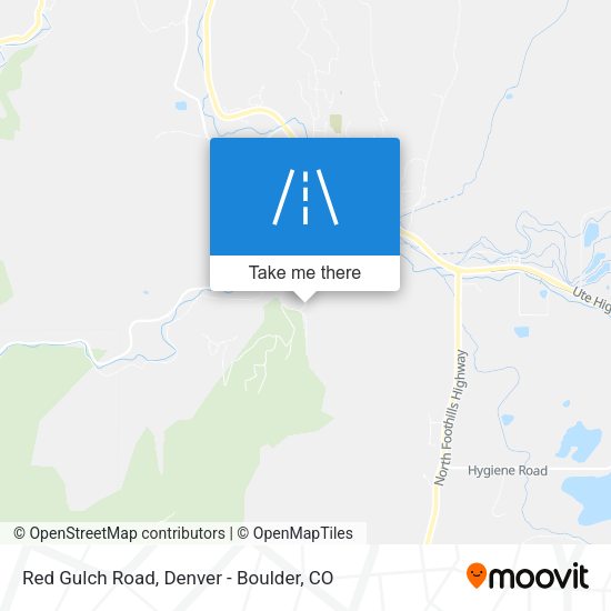 Mapa de Red Gulch Road
