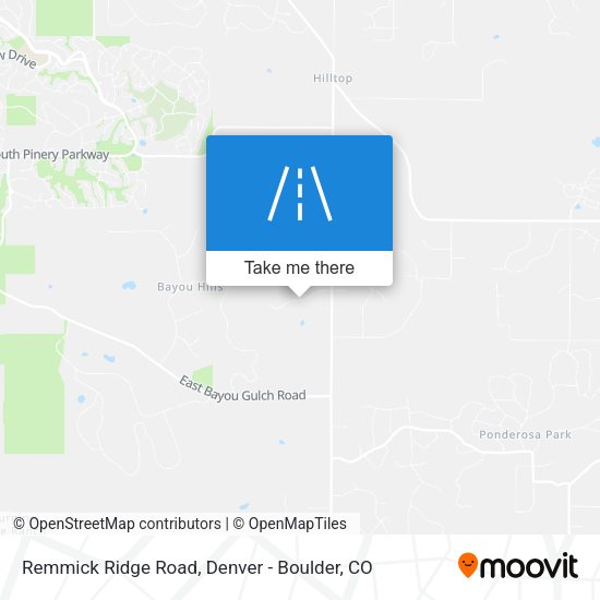Remmick Ridge Road map