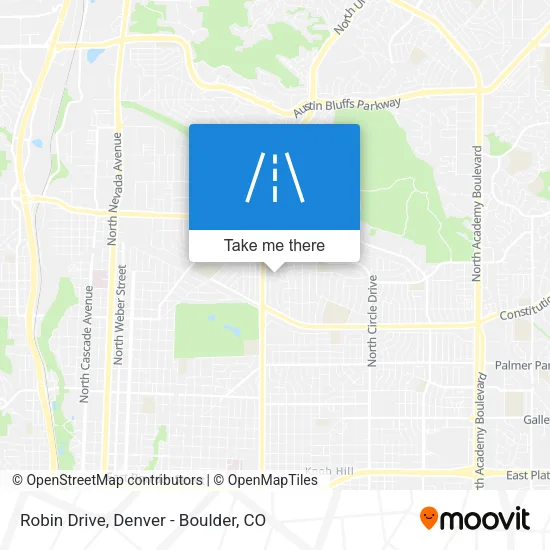 Robin Drive map