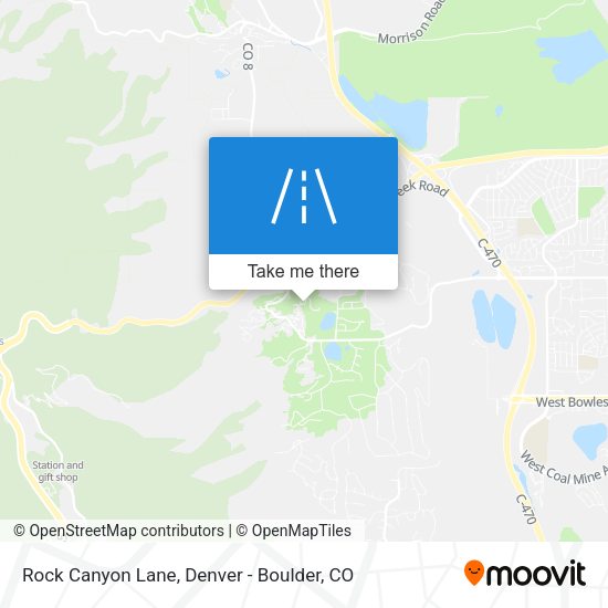 Rock Canyon Lane map