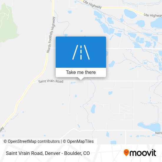 Saint Vrain Road map
