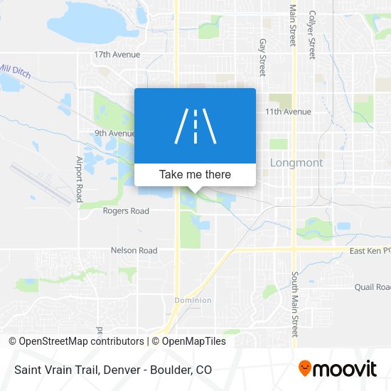 Saint Vrain Trail map