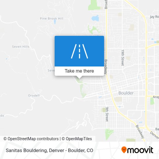 Sanitas Bouldering map