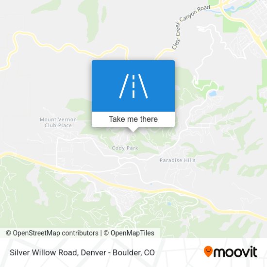 Silver Willow Road map