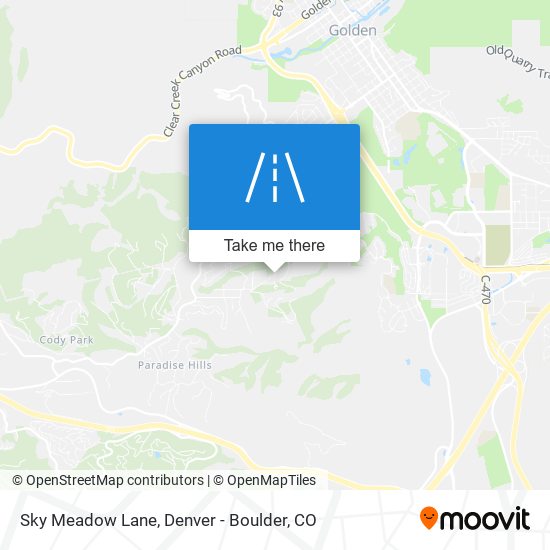 Sky Meadow Lane map