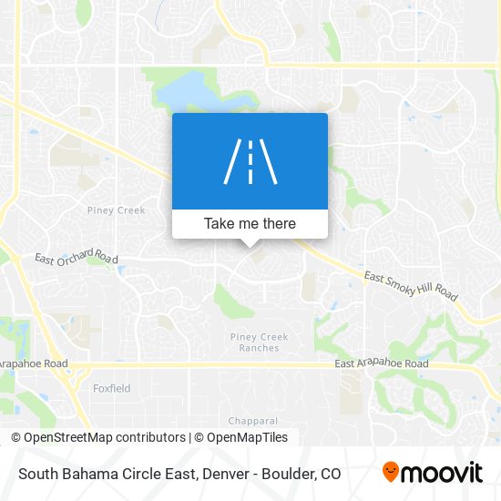 South Bahama Circle East map