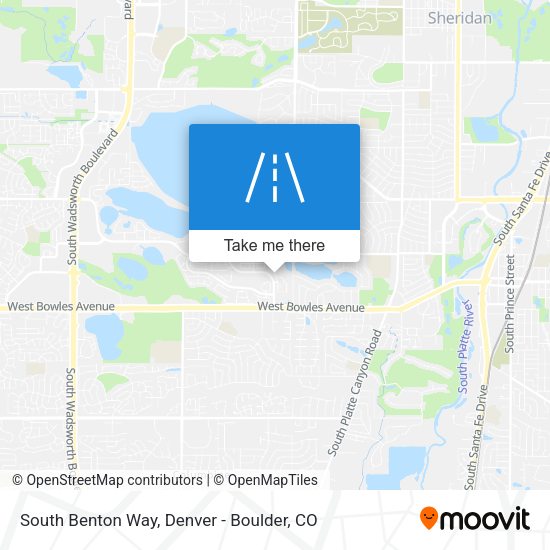 South Benton Way map