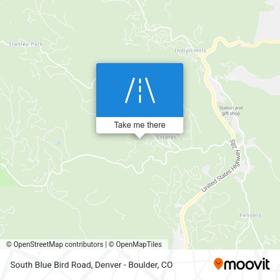 South Blue Bird Road map