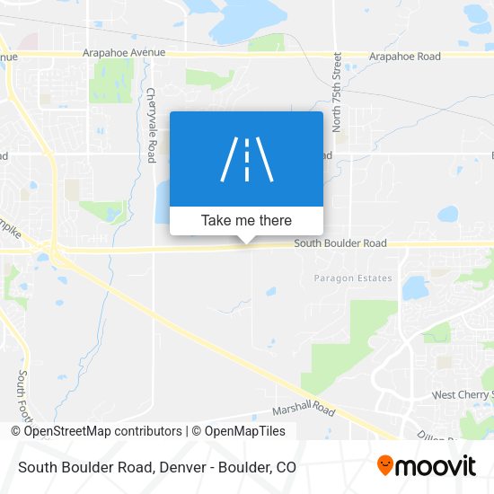 South Boulder Road map