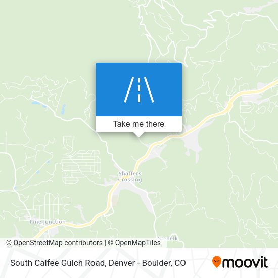 Mapa de South Calfee Gulch Road