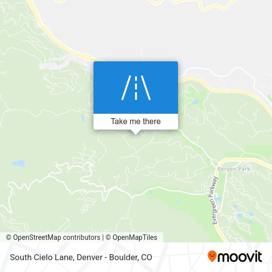South Cielo Lane map