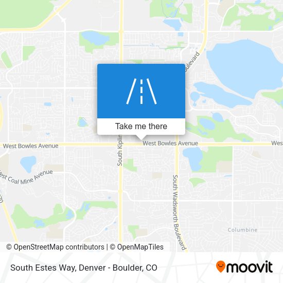 South Estes Way map