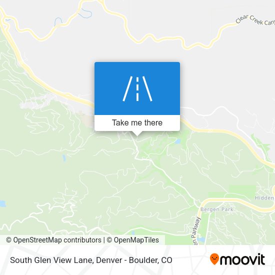 Mapa de South Glen View Lane