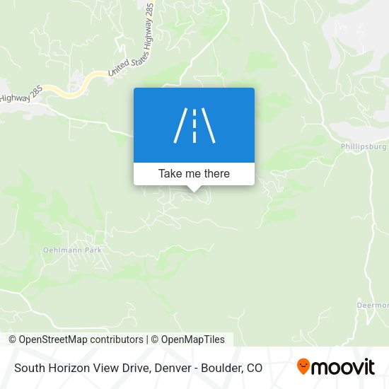 South Horizon View Drive map