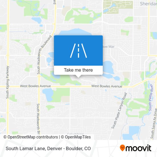 South Lamar Lane map