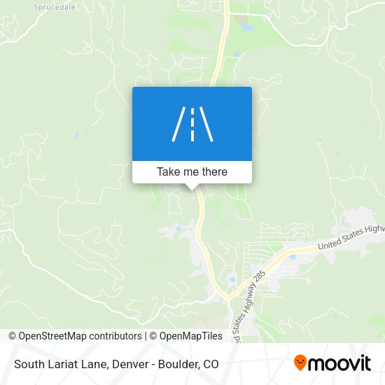 South Lariat Lane map