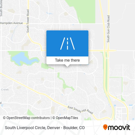 South Liverpool Circle map