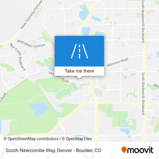 South Newcombe Way map