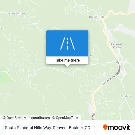 South Peaceful Hills Way map