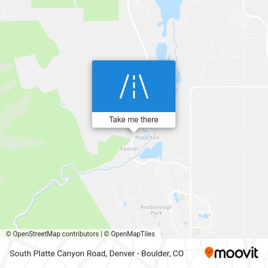 South Platte Canyon Road map