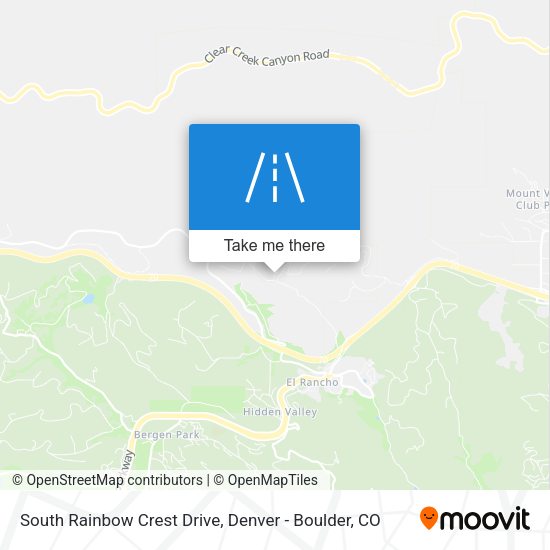 Mapa de South Rainbow Crest Drive