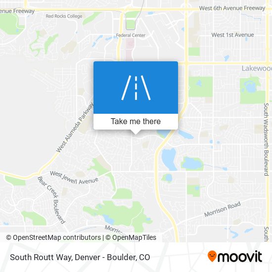 South Routt Way map