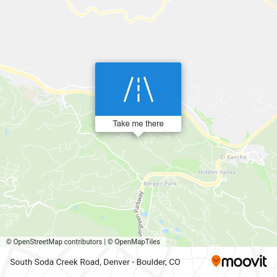 Mapa de South Soda Creek Road