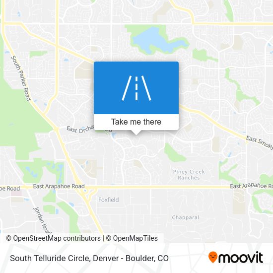 South Telluride Circle map