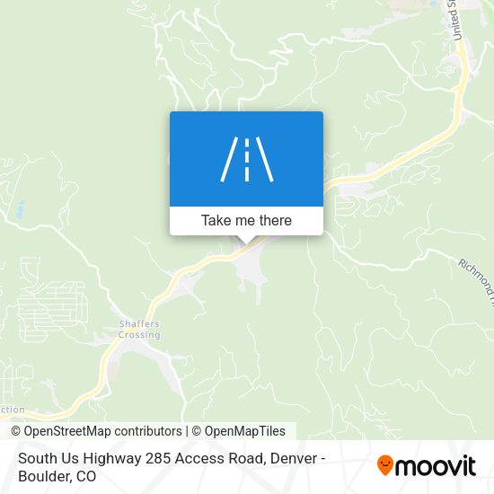 South Us Highway 285 Access Road map