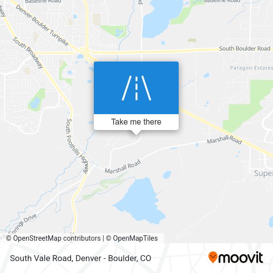 South Vale Road map