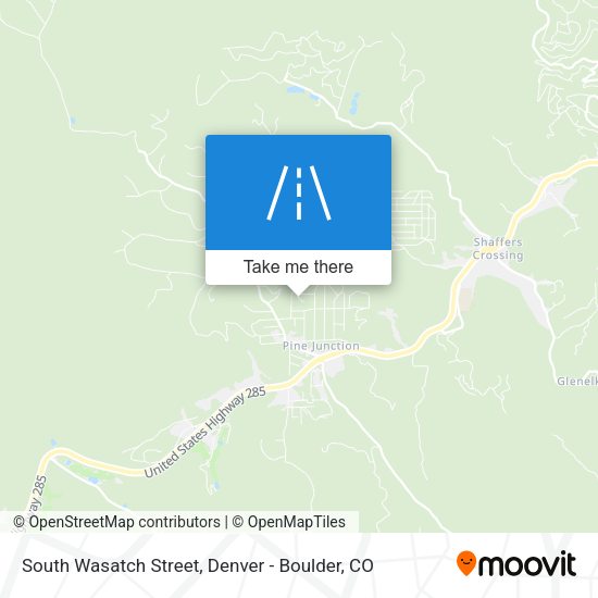 South Wasatch Street map